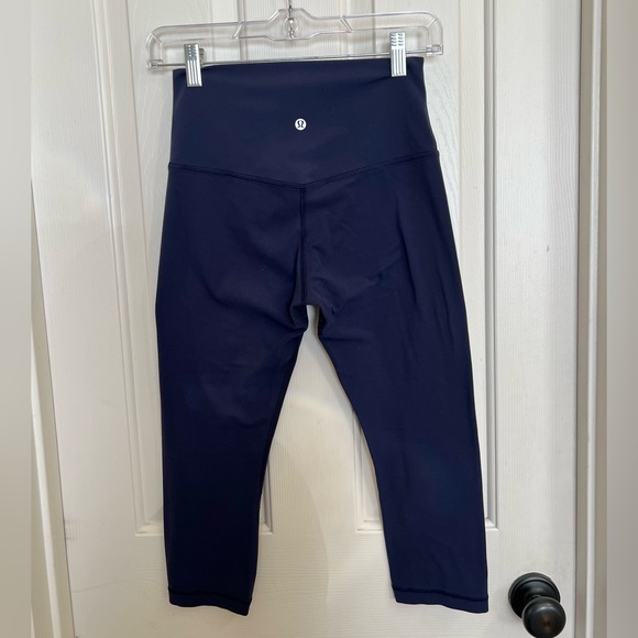 Lululemon 🍋 Align Crop Pants Deep Indigo Size 6 - Picture 4 of 7